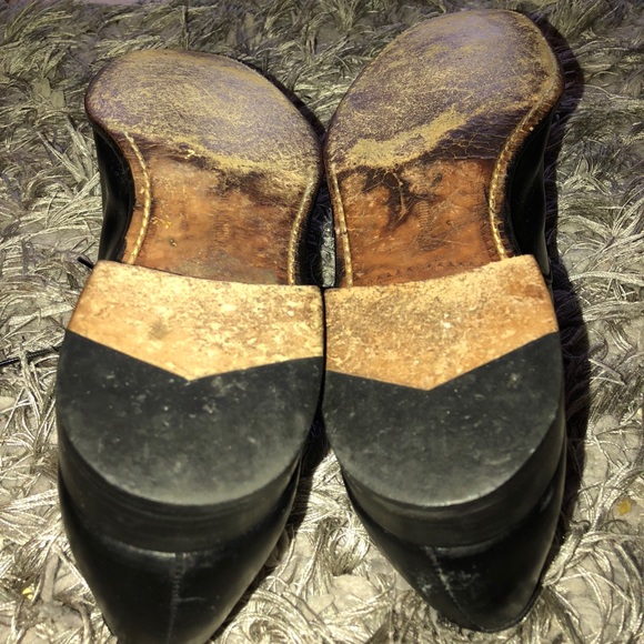 Alan Mcafee Mens Burgundy Cap Toe Oxford England - Picture 6 of 8